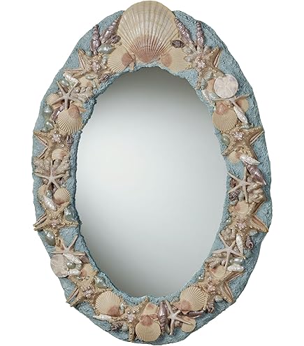 Amazon.com: Zeckos SPI Aluminum Frame Mermaid Round Mirror