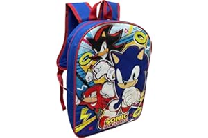 Ruz Sonic The Hedgehog Kid's Licensed 15 Inch School Backpack (Sonic II)