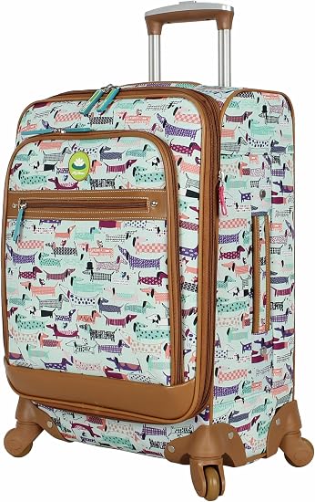 lightweight patterned suitcases