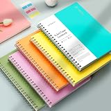 EMSHOI A4 Notebook 300 Pages 100gsm Lined Wirebound Waterproof Cover Orange view 6