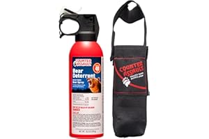 Counter Assault Bear Spray - Bears, Mountain Lions, Coyotes - Long-Range 40ft Distance - Pepper Spray Safety Gear for Hiking & Camping Protection - 2% Capsaicin - 10.2 oz