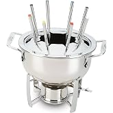 All-Clad Specialty Stainless Steel Fondue Set, 3-Quart Pot & 8 Forks