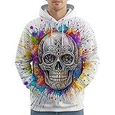 PAGYMO Graphic Hoodies for Men Funny 3D Printed Cool Design Novelty Fashion Pullover Hooded Sweatshirt