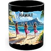 Hawaii State Ceramic Coffee Mug 11oz Aloha Spirit Islands - Tea Coffee Mug with Comfortable Grip - Unique Fun Gift Cup for Office or Home - Vibrant Long-Lasting Print ID45211