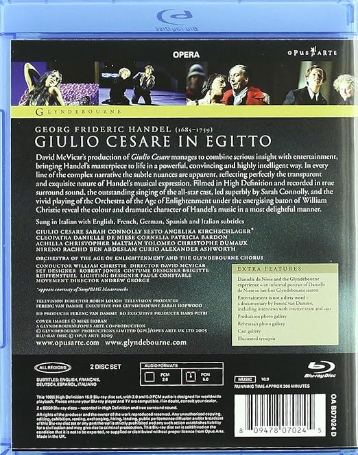 Handel: Julio César [Reino Unido] [Blu-ray]