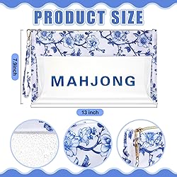 Sanwuta Empty Mahjong Tile Bag, Clear Mahjong Case