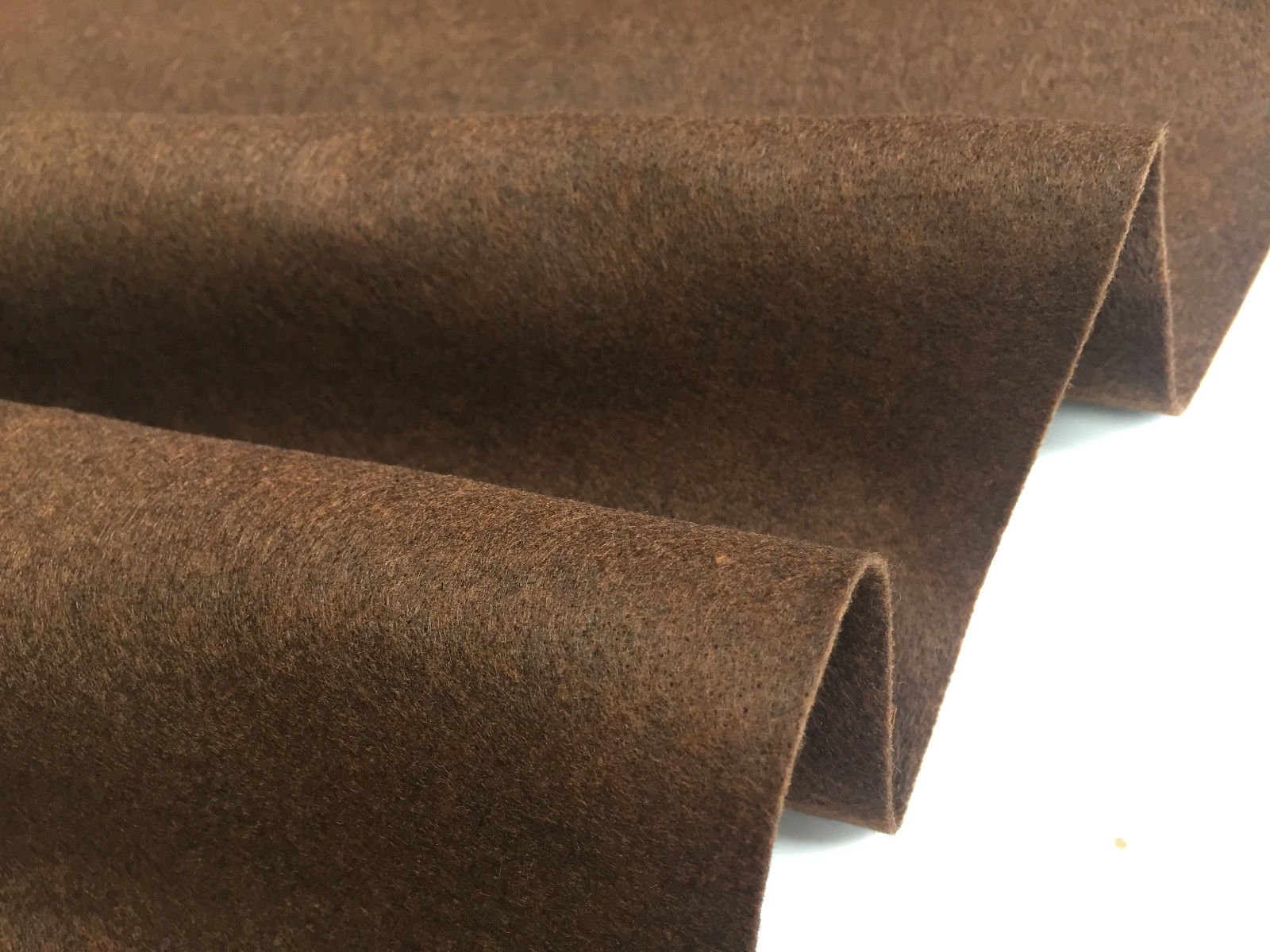 Felt Fabric Material Craft Plain Colours Soft Polyester, 2mm Thickness - 102cm Wide (Brown, 2 METRES)