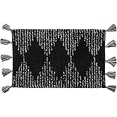 SKL Home Geo Rug for Bath/Kitchen/Bar & Gift, Charcoal