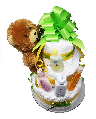 Amazon Com Diaper Cake For Baby Shower Or Gender Reveal Party Boy Or Girl New Baby Gifts Baby