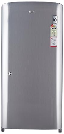 LG 215 L 2 Star Direct Cool Single Door Refrigerator(GL-B221RPZV, Shiny Steel)