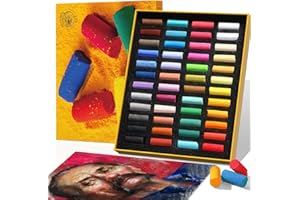 Paul Rubens Soft Pastel Set (48 Colors) - Fine Pigments with Smooth Strokes & Strong Coloring Power - Vibrant Chalk Pastels f