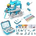 WhalesBot D3 Pro 12-in-1 STEM Wecode Pad Coding Robot Kit for Kids, 388-Piece Educational Building Set with Interactive Storytelling, Ideal Toy Gift for Boys & Girls Ages 6-8