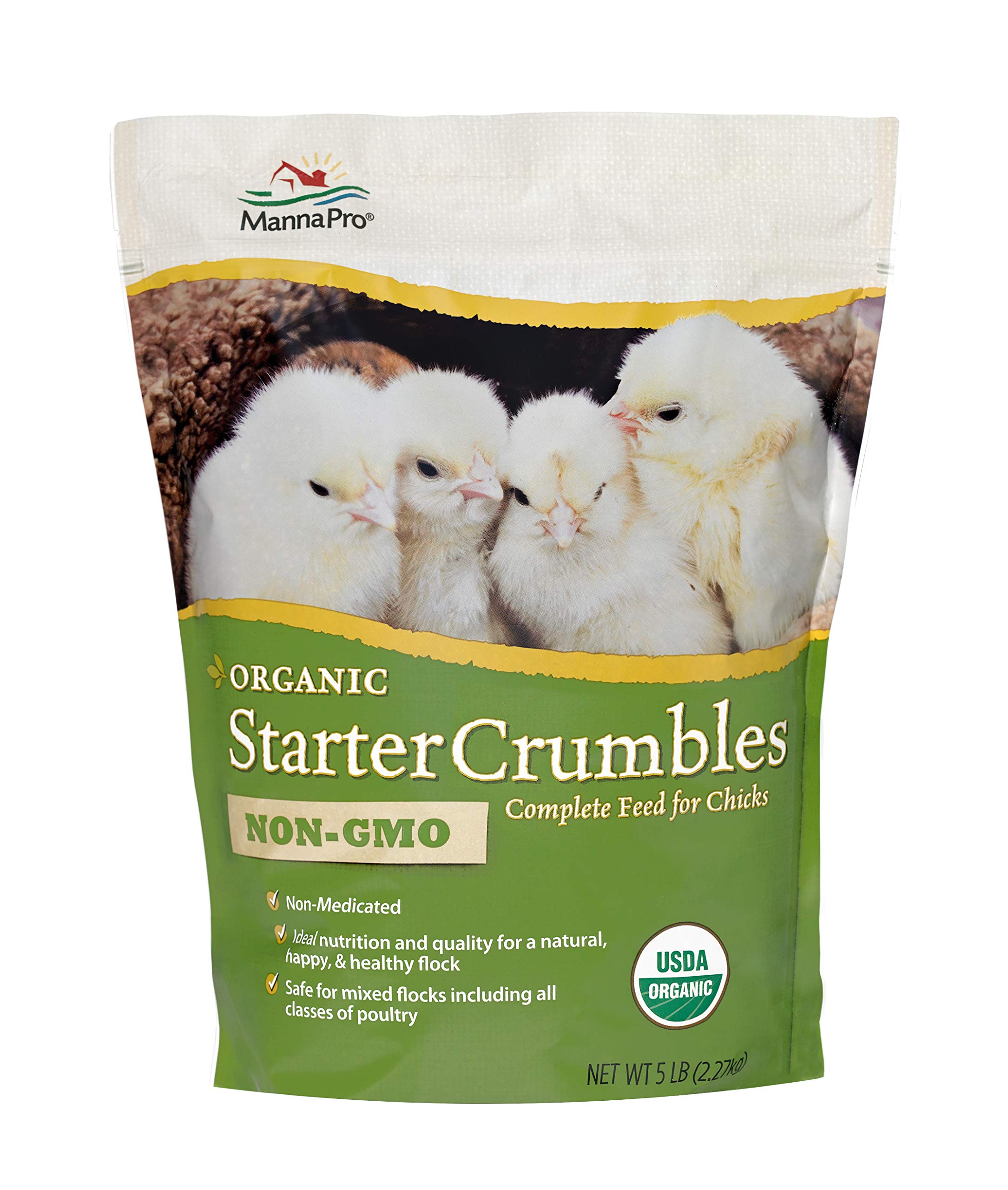 Manna Pro Organic Chick Starter Feed Crumbles, 5 lb 95668105402 eBay