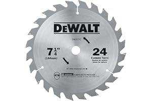DEWALT Circular Saw Blade 7-1/4-Inch, Carbide 24 Tooth (DW3577C)