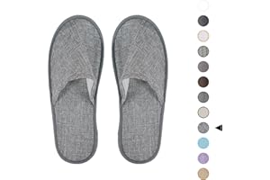 WSOARLQ 6 Pack Disposable Home Slippers, Bulk Spa Slipper for Guests Closed-Toe Hotel Slipper Convenient Light Comfy House Shoes