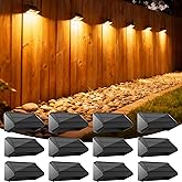 KEILAIMO Solar Fence Lights Outdoor, 12 Pack Ultra-Bright 100 Lumens Fence Lights Solar Powered, IP65 Waterproof, 9 Color Modes, 12+ Hours Lighting Decor for Backyard/Patio/Deck/Wall/Pool