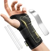 BraceUP Carpal Tunnel Wrist Brace - Metal Wrist Splint for Hand and Wrist Support, Tendonitis Arthritis Pain Relief