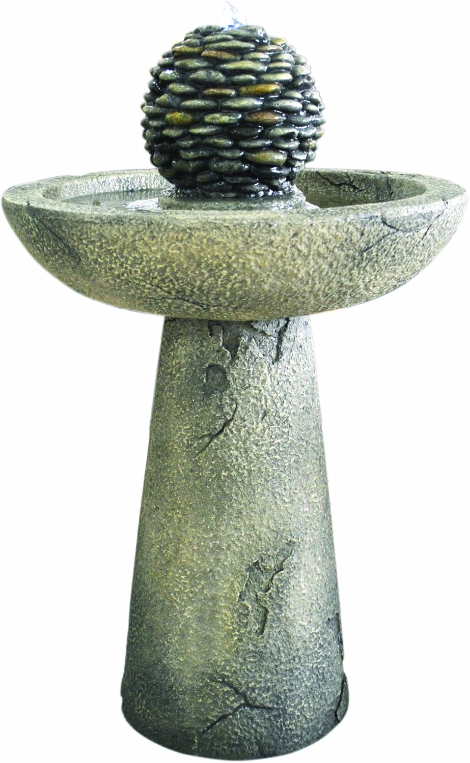 Kelkay Limited Easy Fountain Pebble Bird Bath Fountain with LED Amazon
