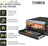 Tower T17141 Elite Pizza Oven 400C 5 Programs 15 Functions 2000W Grey view 2