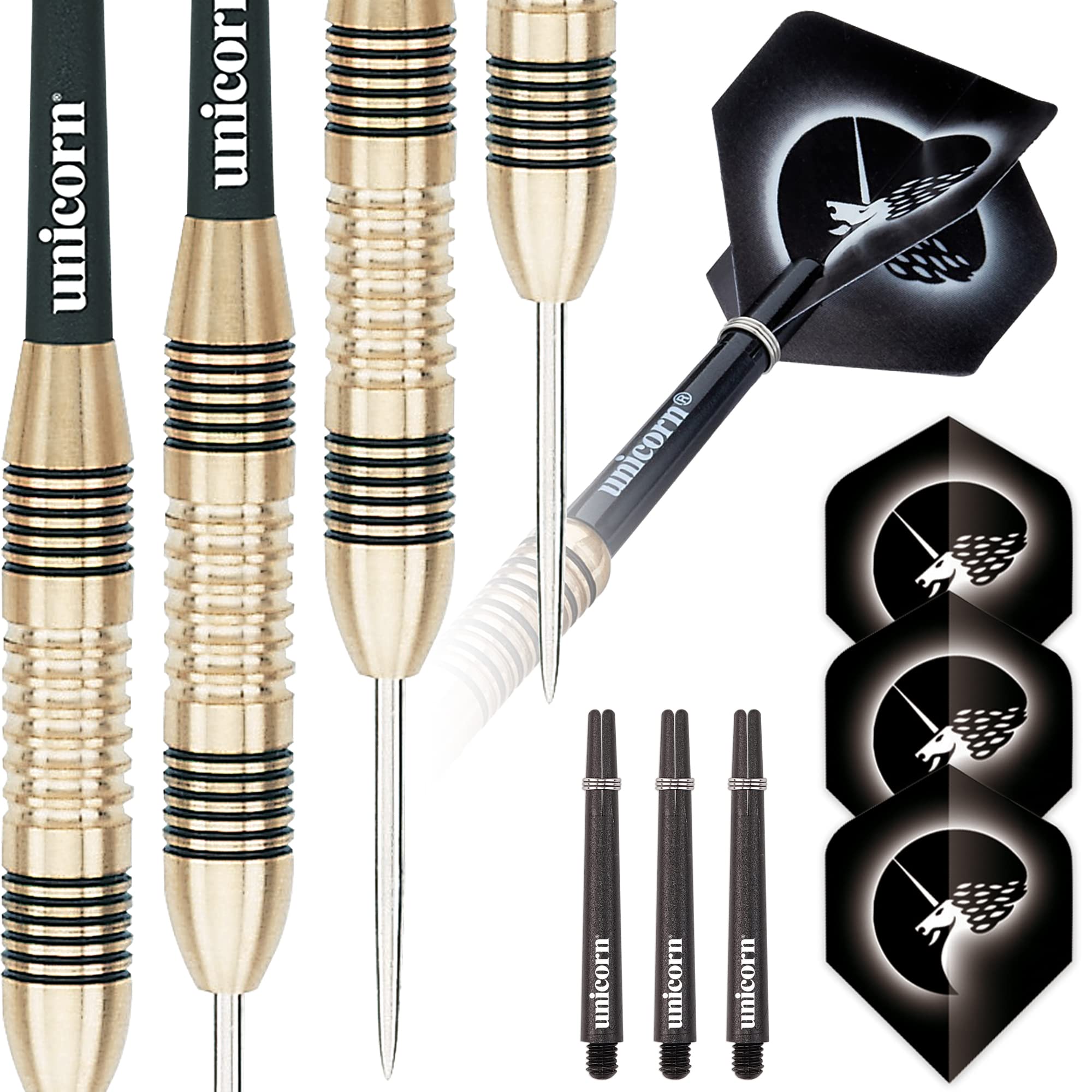 Unicorn Steel Tip Darts Set | Core Style 1 | 100% Brass Barrels | 21 g — image 1