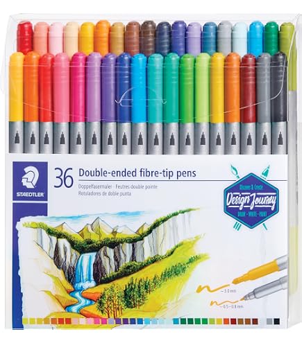Amazon.com: STAEDTLER Pigment Arts Brush Pen: 12 Count, Portrait