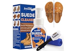 Suede Shoes Cleaner, Suede and Nubuck Cleaner with Brush & Towel, Shoe Cleaner Remove Stain & Water Mark for Suede Fabric