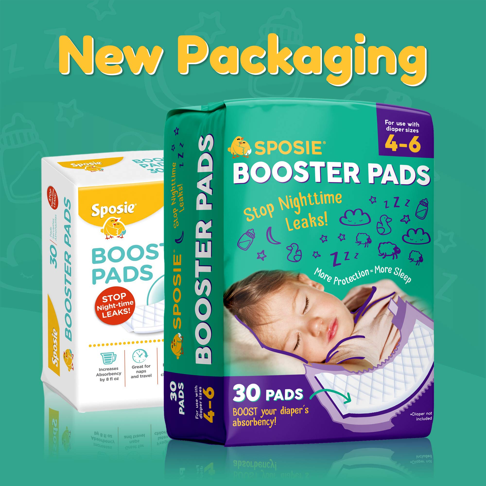 Disposable Diapers Sposie Booster Pads Diaper Doubler 3 Packs Of 30 Pads 90 Count Baby Citricauca Com