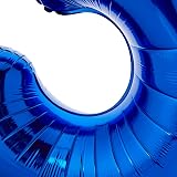 Unique Blue Number 3 Foil Balloon 86cm - Large Birthday Balloon view 3