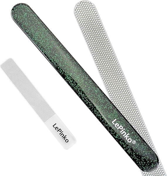 Beautiful Crystal Bling Blue Nail File, Long Lasting Diamond Emery