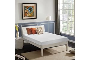 FDW | 5 Inch Twin Mattress | Medium Firm | Gel Memory Foam Mattress | White | Bed in a Box, CertiPUR-US Certified | Pressure Relief, Cooling Ventilated Foam | Washable Removable Cover