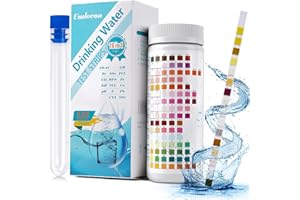 16 in 1 Premium Drinking Water Test Kit - 125 Home Water Quality Test Strips for Well and Tap Test Kit - Testing for pH, Hard