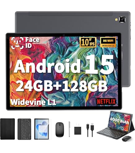 Amazon.com : 2026 Android Tablet with Keyboard, 24GB+128GB+2TB