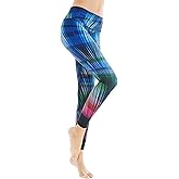 COOLOMG Women Yoga Leggings Running Tights Low Rise Leggings Workout Gym with Hidden Pockets