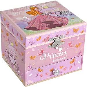 SONGMICS Bailarina JMC011PK - Caja de música para niños ...