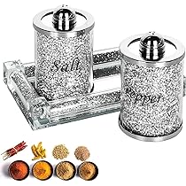 Porte-serviettes En Cristal Diamant écrasé Miroir - Support Vertical Pour Table De Salle à Manger Ou Cuisine, 16,7x7,6x13,5 Cm - 7