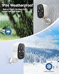 Techage Security Cameras Wireless Outdoor, Battery