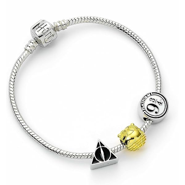 Amazon.com: Harry Potter Black Charm Bracelet with 3 x Charms