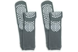 GBM Secure Step Double-Sided Tread Non Slip Safety Socks, 2 Pair