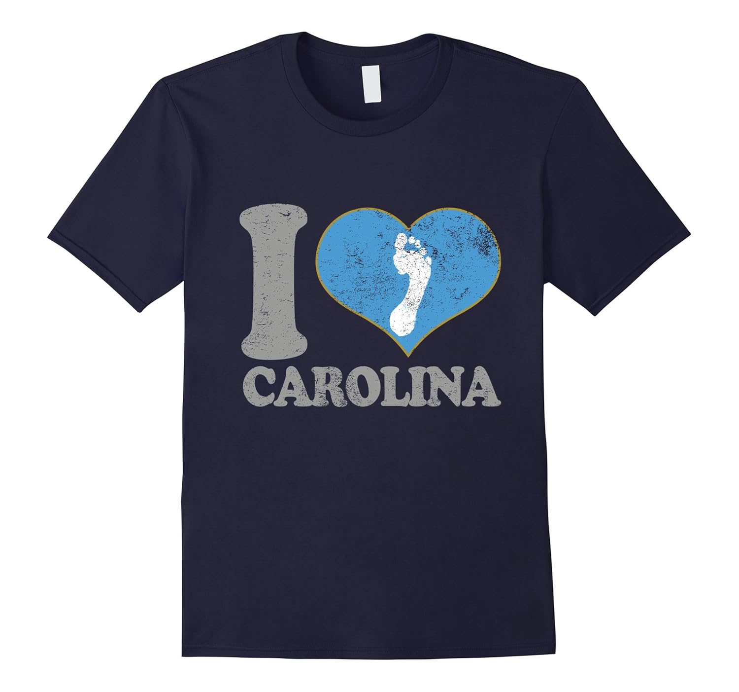 North Carolina T Shirt State Pride Love Fan Heart Basketball-ANZ