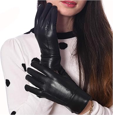 womens leather gloves amazon
