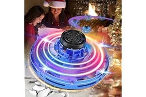M&HONG Flying Finger Mini Drones for Kids Magic Flying LED Lights UFO Hand Operated Drones for Kids with Small Sensor 360° Rotating Helicopter for Boys Girls Birthday Christmas Adult Indoor Outdoor Blue New