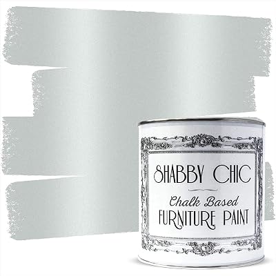 Shabby Chic Furniture Paint Antique Silver 100 ml Chalk Based Distressed Finish