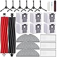 DovLazm S8 Pro Accessories - Replacement Parts for Roborock S8 Pro Ultra Robot Vacuum Cleaner, 1 Main Brush, 1 Rubber Roller Brush, 3 HEPA Filters, 3 Mop Cloths, 6 Side Brushes, 6 Vacuum Dust Bags