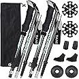 Esup Trekking Poles Collapsible Aluminum Alloy 7075 Hiking Poles 2pc Pack Adjustable Quick Lock for Hiking, Camping, Outdoor