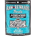 Northwest Naturals Raw Rewards Freeze-Dried Minnow Treats for Dogs and Cats - Bite-Sized Pieces - Healthy, 1 Ingredient, Human Grade Ingredients, All Natural - 1 Oz