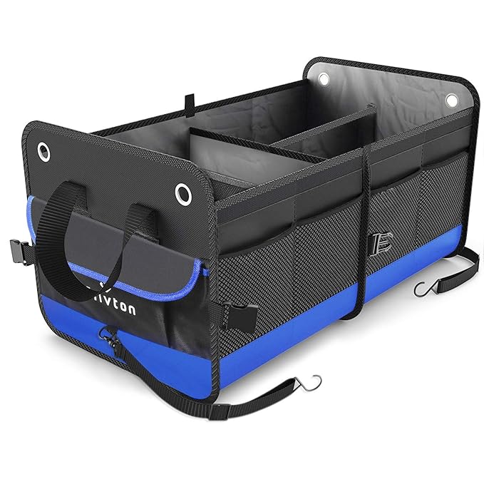 Car Boot Organiser, 1680D Heavy Duty Large Car Boot Tidy Organiser w