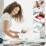 NUCASSO Watercolour Paper Pad A4 30 Sheets 300GSM Cold-Pressed Natural White view 7