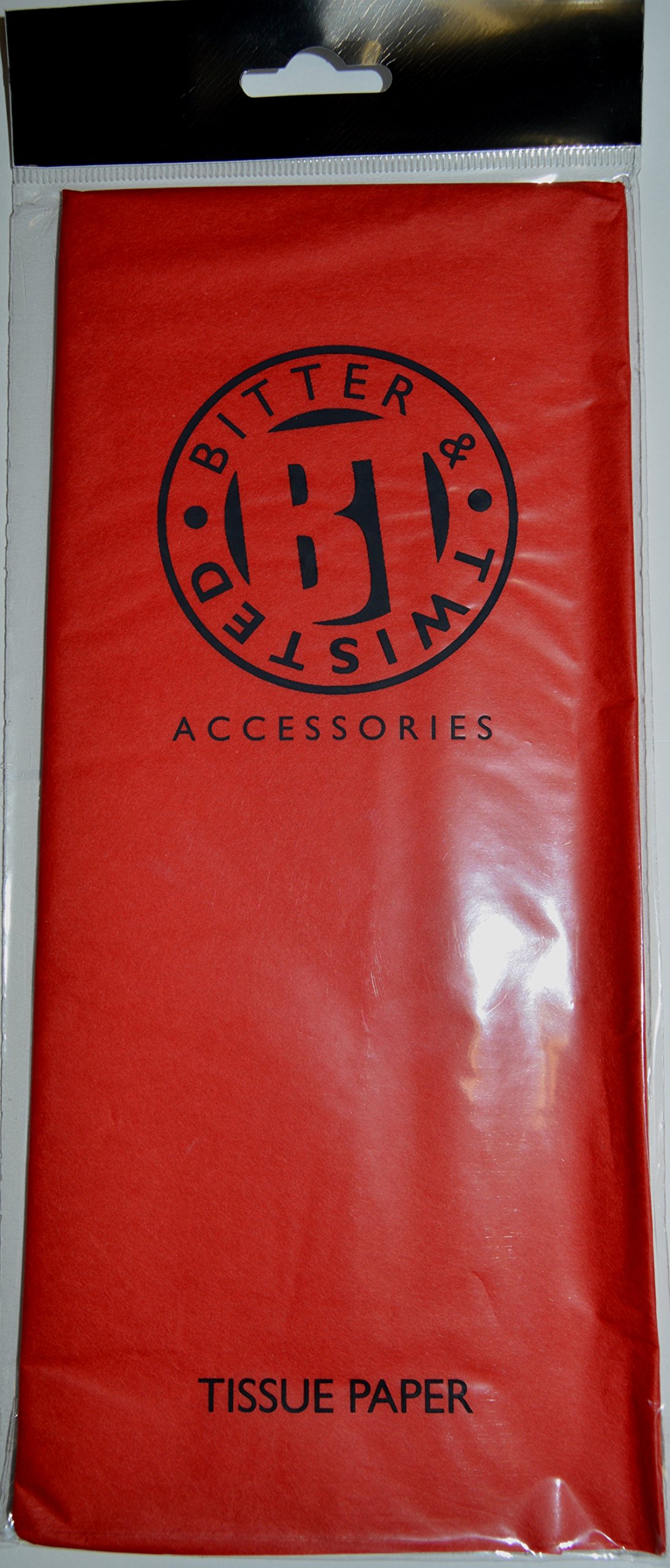 Bitter and Twisted Red Tissue Paper Luxury Gift Wrapping Sheets 500x750mm Four Sheets