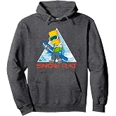 The Simpsons Bart Simpson Snowboarding Snow Rat Pullover Hoodie
