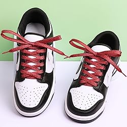 Olukssck 2 Pairs Flat Glitter Shiny Metallic Shoe